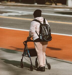 Schrittzähler für Senioren mit Rollator