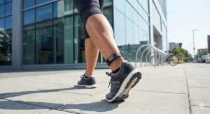 Schrittzähler am Fußgelenk